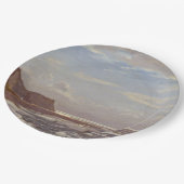 Morgenstern an der Küste auf der Isle of Wight Pappteller (Schrägansicht)