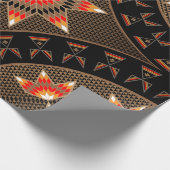 Morgenstern (braun) geschenkpapier (Ecke)