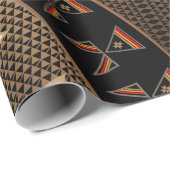 Morgenstern (braun) geschenkpapier (Rolleneckpunkt)