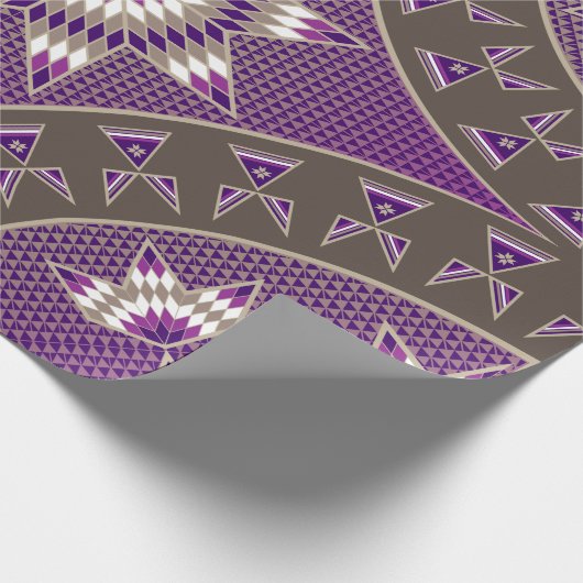 Morgenstern (Lila) Geschenkpapier (Ecke)