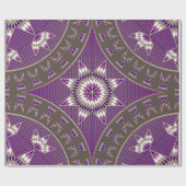 Morgenstern (Lila) Geschenkpapier (Flach)