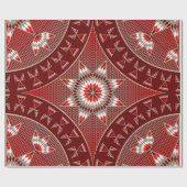 Morgenstern (rot) geschenkpapier (Flach)