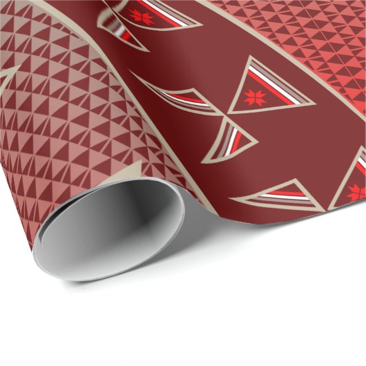 Morgenstern (rot) geschenkpapier (Rolleneckpunkt)