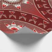 Morgenstern (rot) geschenkpapier (Ecke)