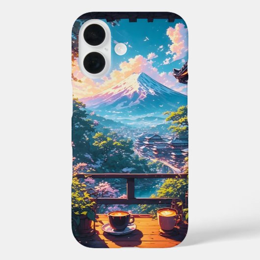 Morgenstille über Fuji Case-Mate iPhone Hülle (Rückseite)