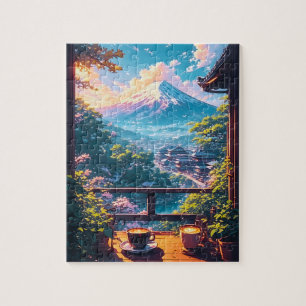 Morgenstille über Fuji Puzzle