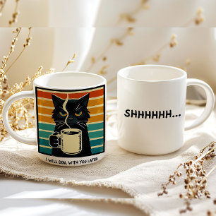 Morgenstimmung Katze Kaffee Jumbo-Tasse
