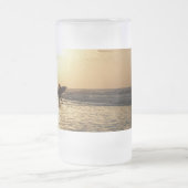 Morgensurfer Mattierte Glasbierbläser Tasse (Mittel)