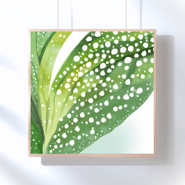 Morgentau | Moderne botanische Wasserfarbe Poster