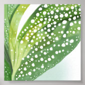 Morgentau | Moderne botanische Wasserfarbe Poster (Vorne)