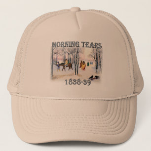 Morgentehren zeigen den Cherokee-Pfad von 1838-39 Truckerkappe