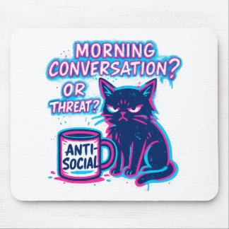Morgenunterhaltung? Oder Drohung? Katze  Mousepad