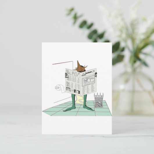 Morgenverfassung Postkarte (Stehend Vorderseite)