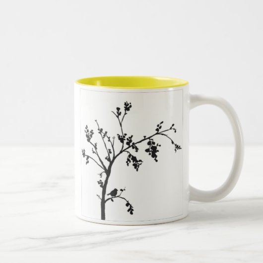Morgenvogel-Tasse Zweifarbige Tasse (Rechts)