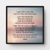 Morgenvormittag Gebet-Plaque mit Easel Fotoplatte (Vorderseite)