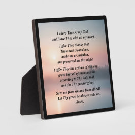 Morgenvormittag Gebet-Plaque mit Easel Fotoplatte