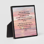 Morgenvormittag Gebet-Plaque mit Easel Fotoplatte (Vorderseite)