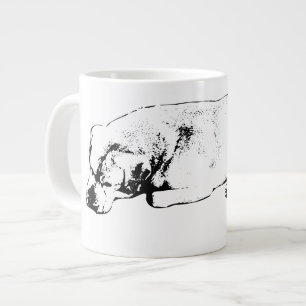 Morgenwache, leichtes Herz Jumbo-Tasse