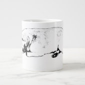 Morgenwache, leichtes Herz Jumbo-Tasse (Vorderseite)