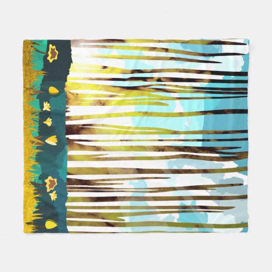 Morgenwald Fleecedecke (Vorderseite (Horizontal))