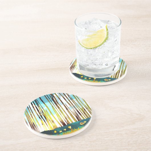 Morgenwald Getränkeuntersetzer (Seite)