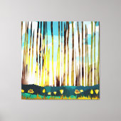 Morgenwald Leinwanddruck (Vorderseite)