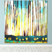 Morgenwald Leinwanddruck (Insitu (Holzboden))