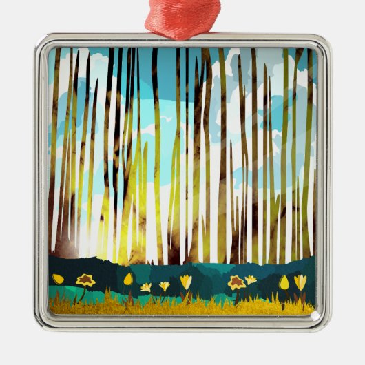 Morgenwald Ornament Aus Metall (Vorne)