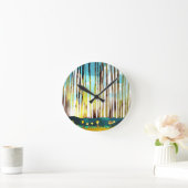 Morgenwald Runde Wanduhr (Zuhause)