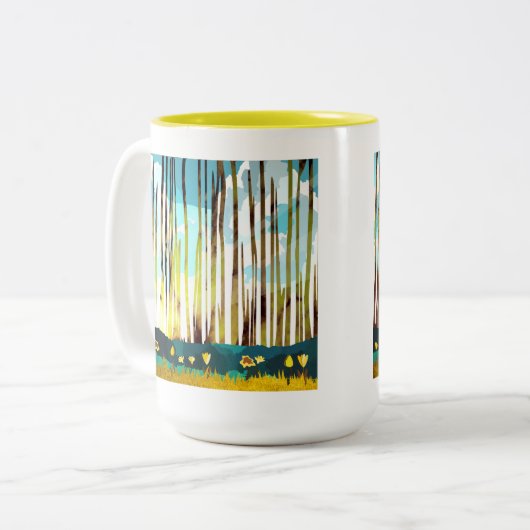 Morgenwald Zweifarbige Tasse (Vorderseite Links)