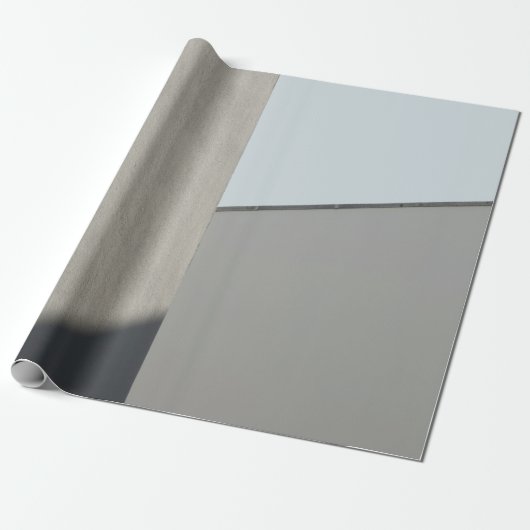 Morgenweiße Betonmauer Geschenkpapier (Ungerollt)