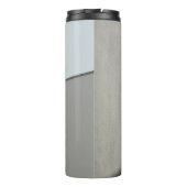 Morgenweiße Betonmauer Thermosbecher (Rückseite)