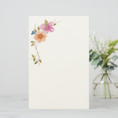 Morgenwiese in Blüte Briefpapier (Stehend Vorderseite)
