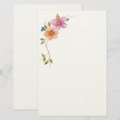 Morgenwiese in Blüte Briefpapier (Vorne/Hinten)
