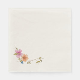 Morgenwiese in Blüte Serviette