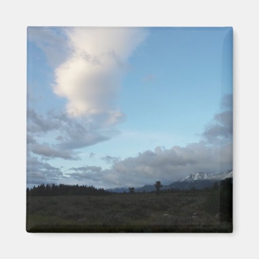 Morgenwolken im Grand Teton Nationalpark Magnet (Vorne)