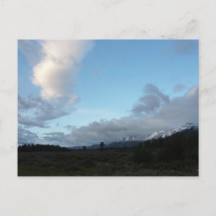 Morgenwolken im Grand-Teton-Nationalpark Postkarte