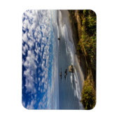 Morgenwolken und Nebel am Strand Magnet (Vertikal)