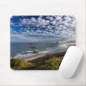 Morgenwolken und Nebel am Strand Mousepad (Mit Mouse)