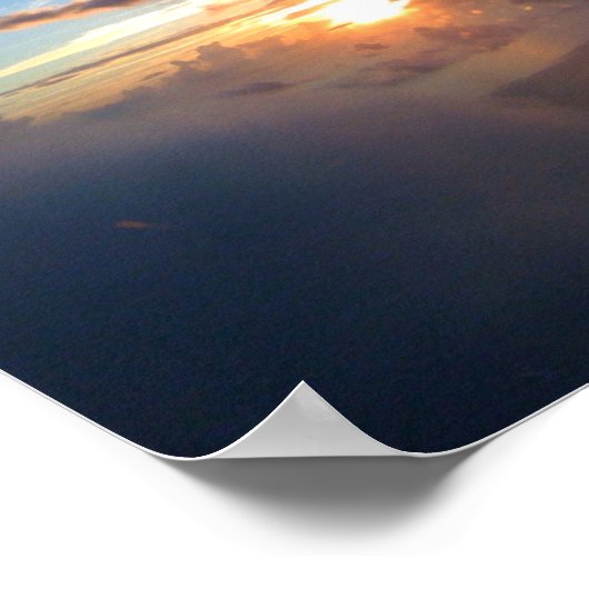 Morgenwolkensurfen Poster (Ecke)