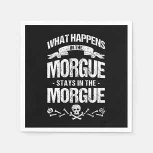 Morgue Embalmer Beerdigungsdirektor Friedhof Gift Serviette