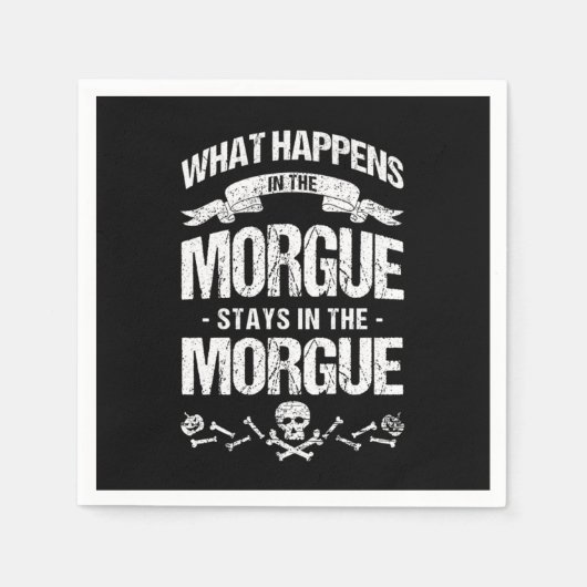 Morgue Embalmer Beerdigungsdirektor Friedhof Gift Serviette (Vorderseite)