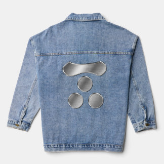 Mori Clan Kamon Silver Chrome Jeansjacke