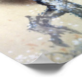 Mori Sosen Affen in einem blühenden Kirschbaum Poster (Ecke)