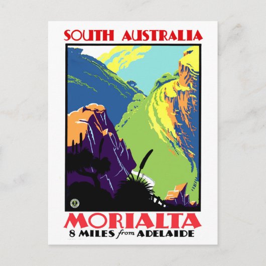 Morialta, 12 km von Adelaide, Südaustralien Postkarte (Vorderseite)