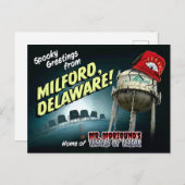 Moribund - Spooky Greetings from Milford, DE Postkarte (Vorne/Hinten)