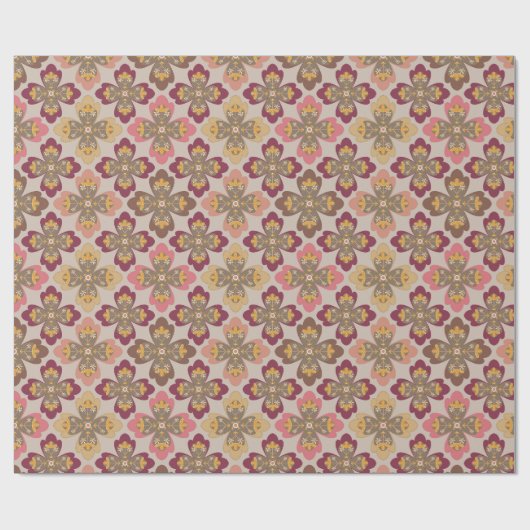 Morieve Collection Luxus-Blumen-Tapete Geschenkpapier (Flach)