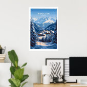 Morillon Ski Print 1 Poster (Heimbüro)