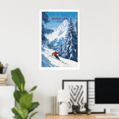 Morillon Ski-Wandkunst Poster (Heimbüro)