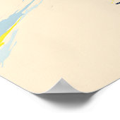 Morillon Skigebiet Reiseplakat Poster (Ecke)